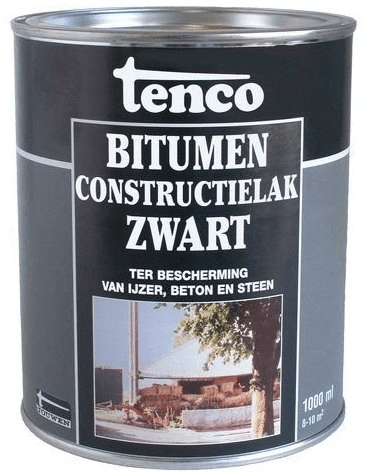 tenco bitumen constructielak zwart 25 ltr