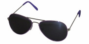HIP Classic pilotenbril half paars/zwart Standaard