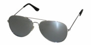 HIP Classic pilotenbril spiegel - zilver Standaard