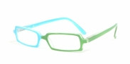 HIP Leesbril Duo blauw/groen +1.0