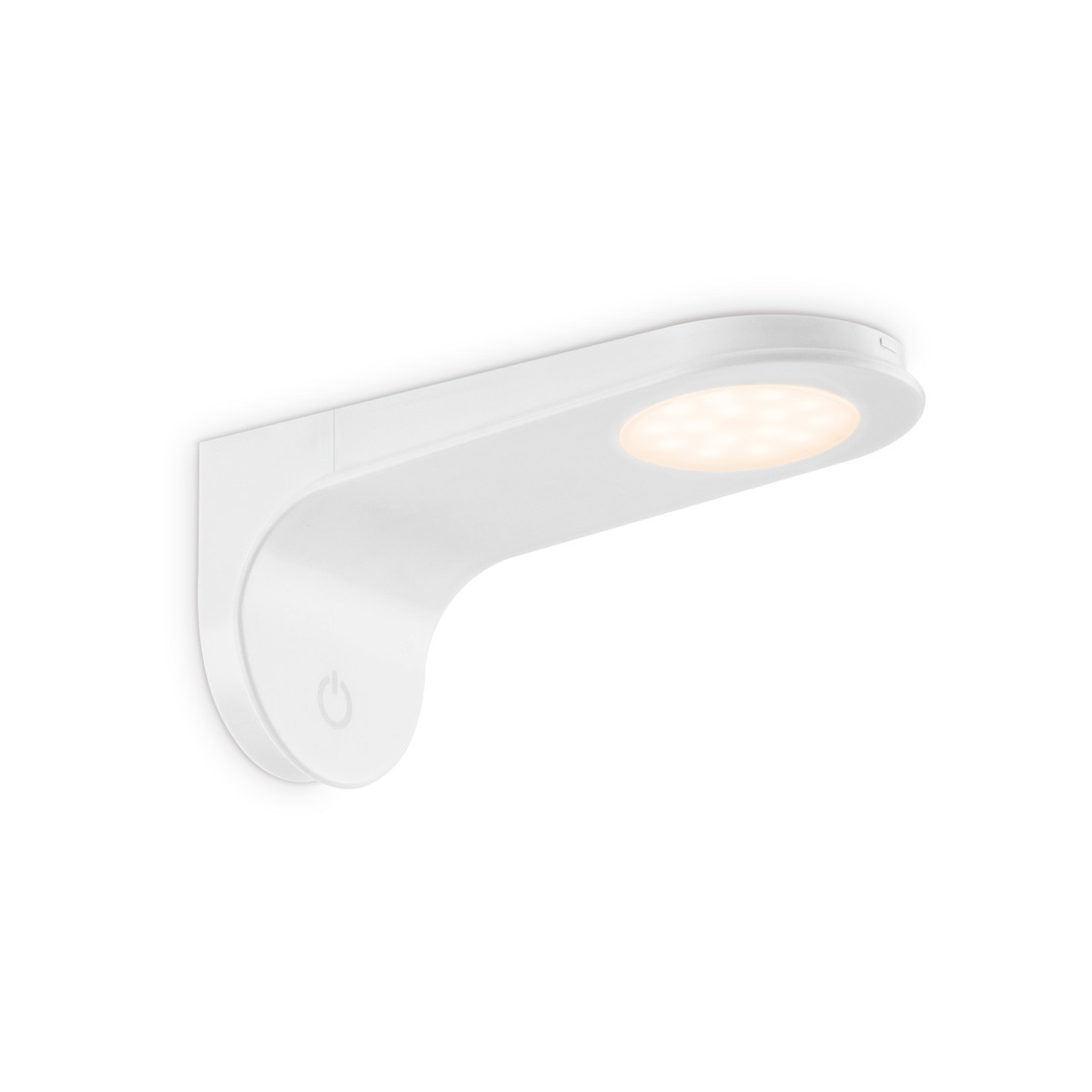 Keukenverlichting Touch 15/6,4/7cm, Wit, Muurlamp LED geïntegreerd, 2W 3000K 140lm, wandlamp geschikt voor Keuken