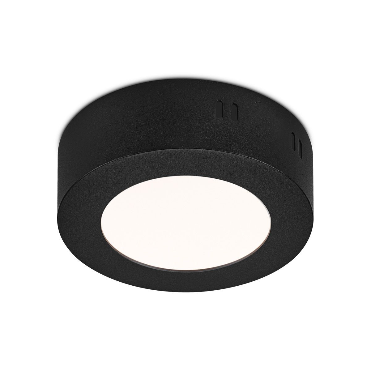 Light depot - LED plafondlamp Ska 12 rond - zwart - Outlet