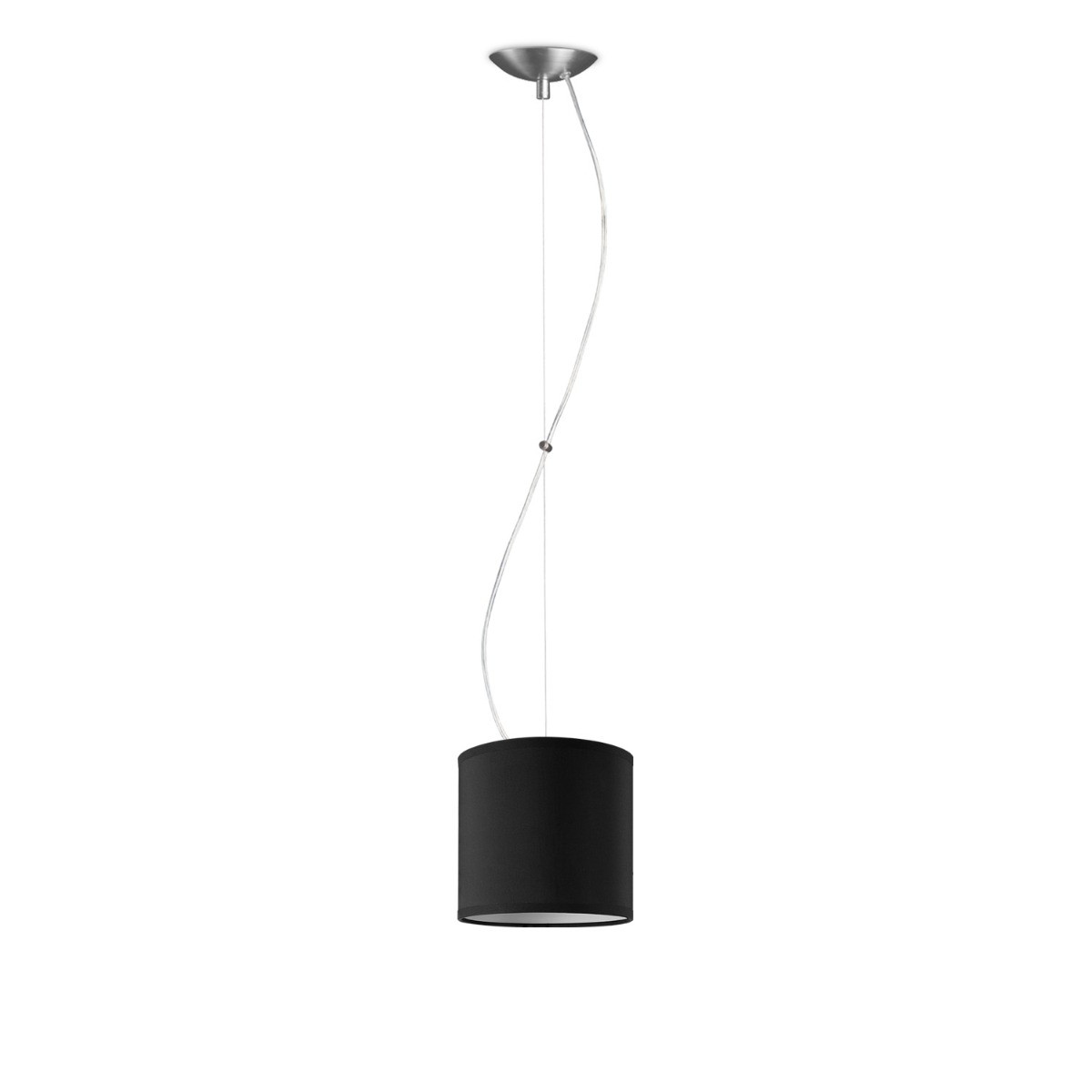 Light depot - hanglamp basic deluxe bling Ø 16 cm - zwart - Outlet