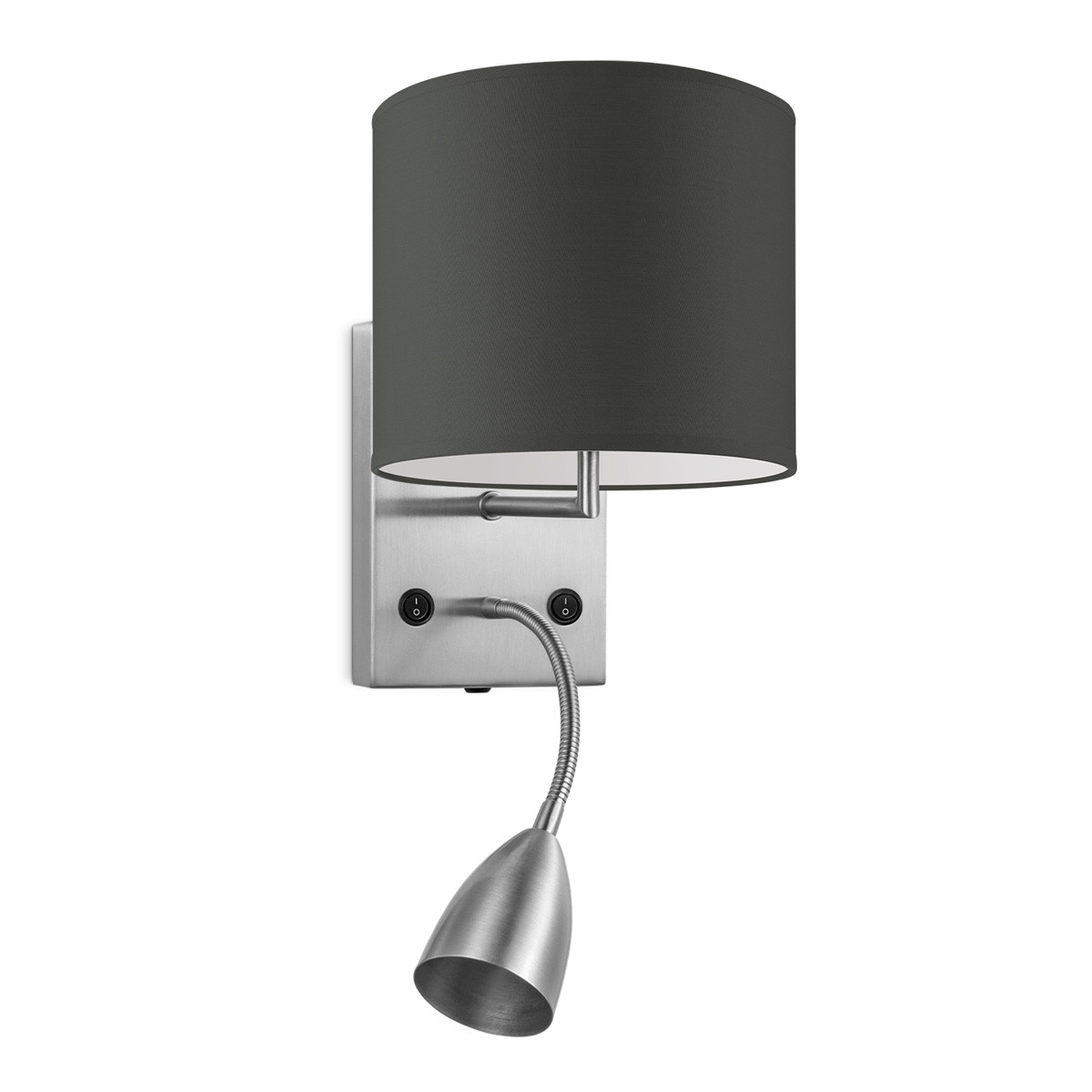 Light depot - wandlamp read bling Ø 20 cm - antraciet - Outlet