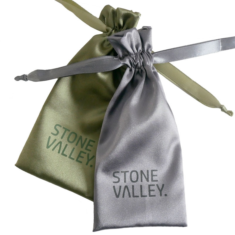 Brillenhoes Satijn Stone Valley - Grijs & Groen