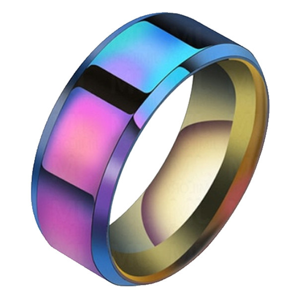Heren ring Titanium Multicolor 8mm-23mm