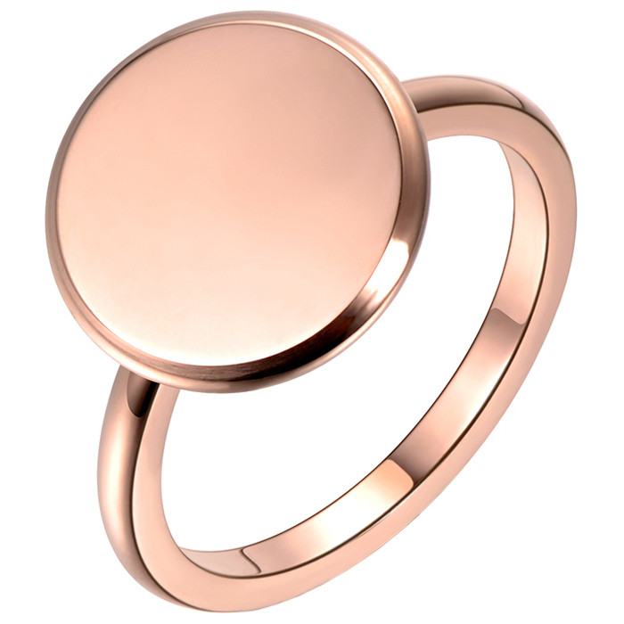LGT Jewels Dames ring Edelstaal Rose Volle Maan-16mm