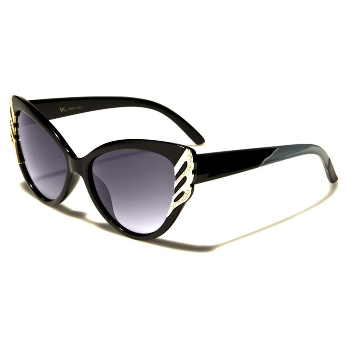 VG Eyewear Cat Eye zonnebril Zwart Grijs Goud VG1825