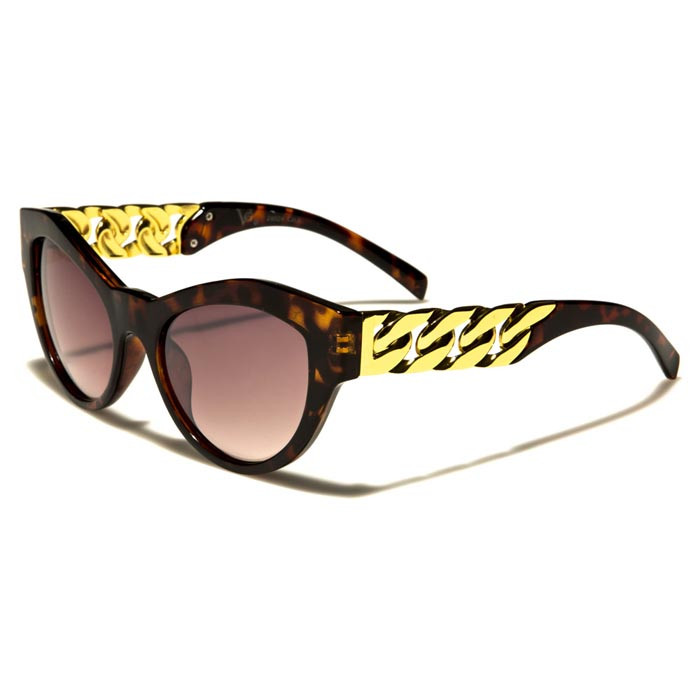 VG Eyewear zonnebril Cat Eye Gold Chain Brown vg29024