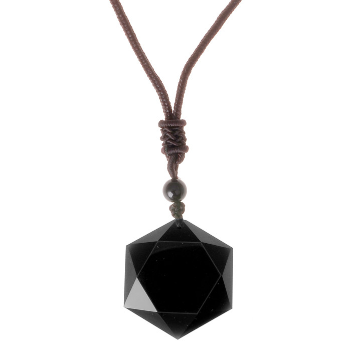 Zwart Obsidiaan kettinghanger Talisman Amulet
