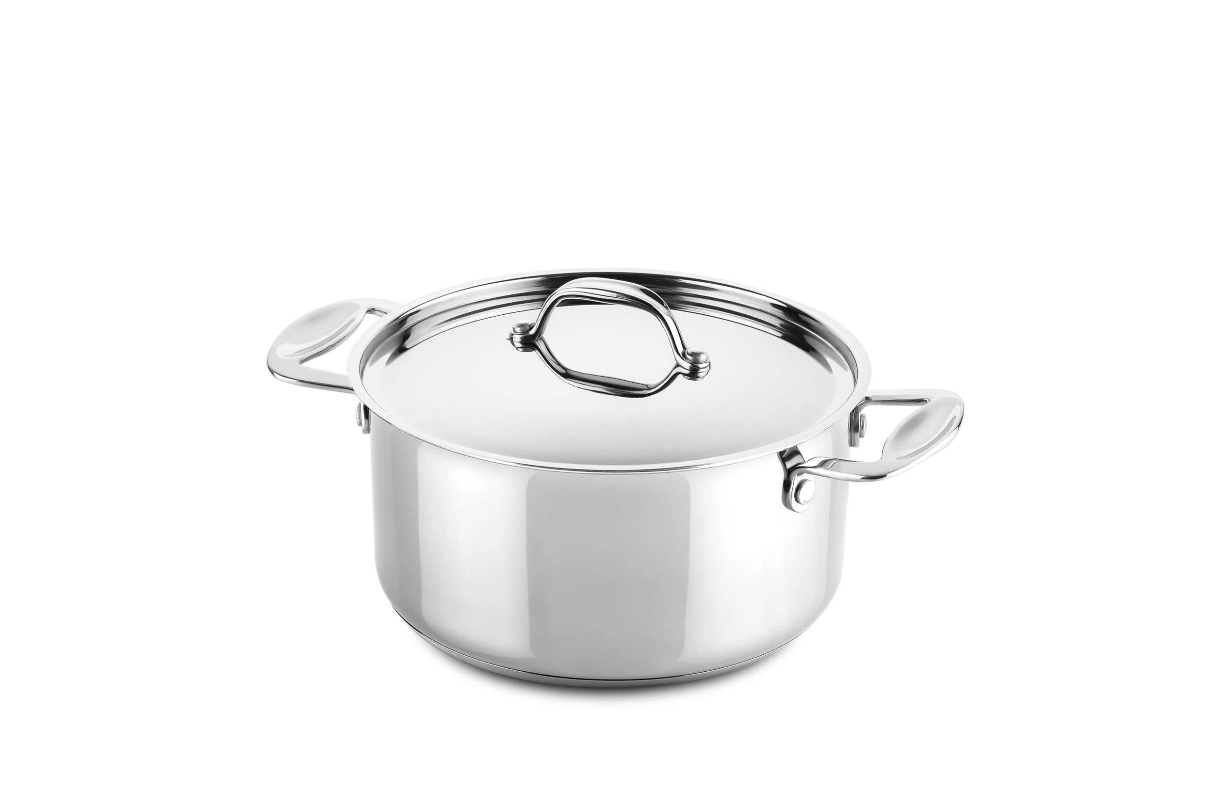 Casserole 2 handles 22 cm Glamour Stone Stainless Steel