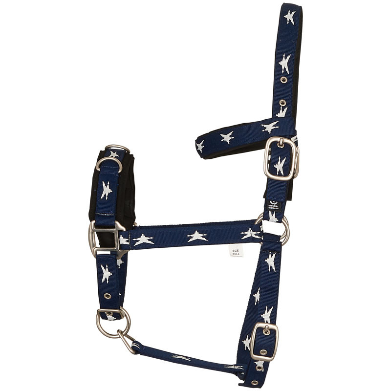 Imperial Riding Cavesson Star Icon Navy