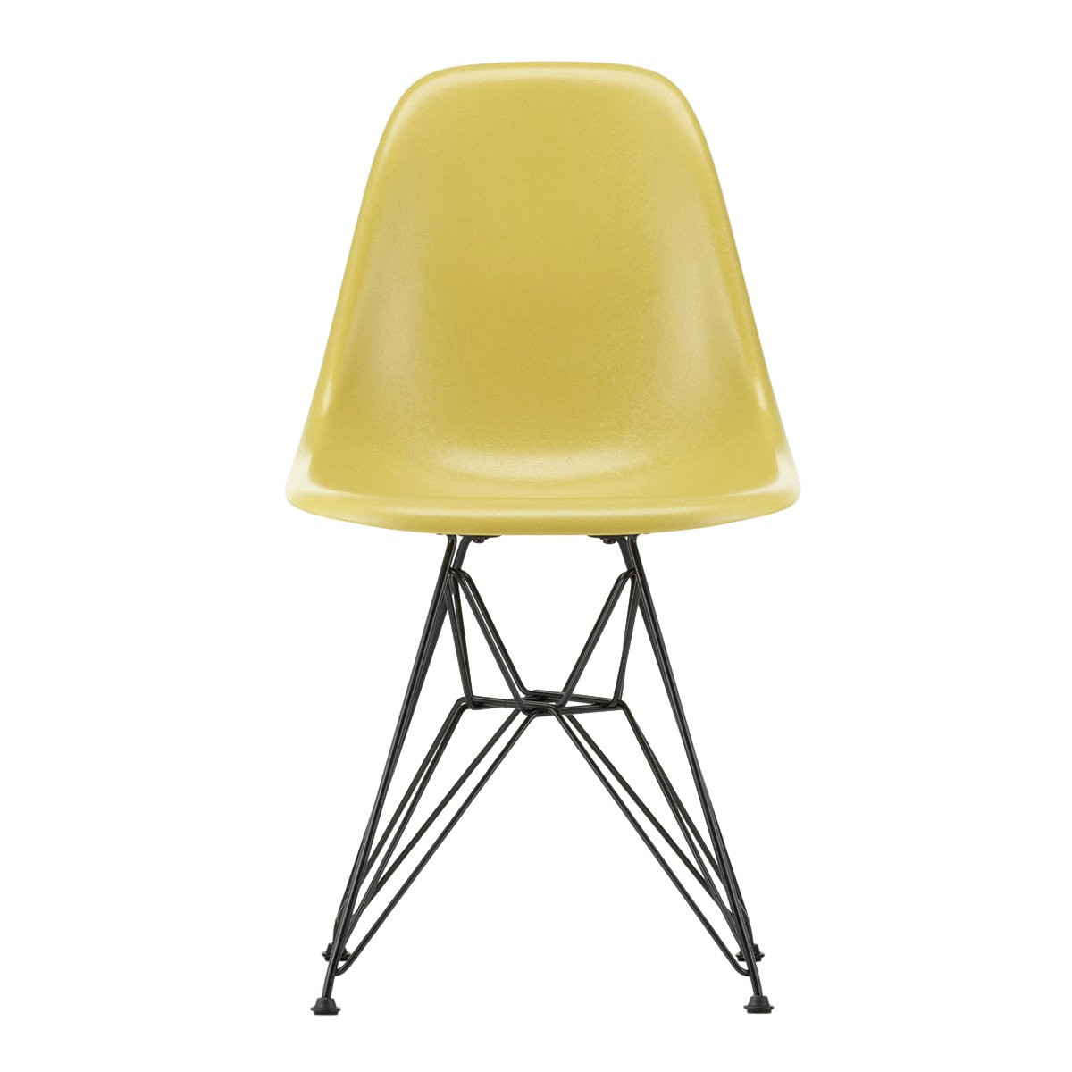 Vitra Eames Fiberglass Chair DSR Ochre Light - Donker Onderstel
