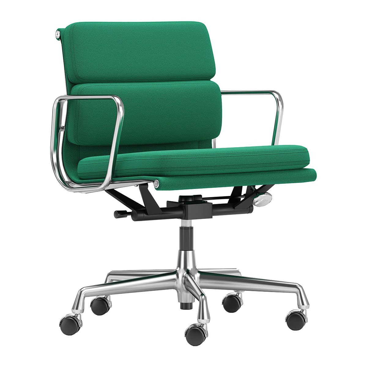 Vitra Soft Pad Chair EA 217 Bureaustoel - Laser RE / Emerald - Malachite