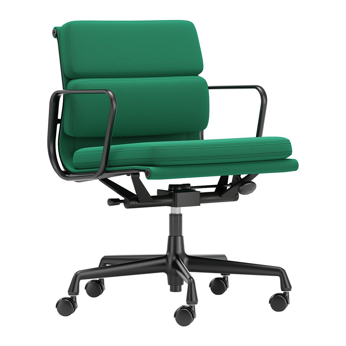Vitra Soft Pad Chair EA 217 Bureaustoel - Laser RE / Emerald - Malachite