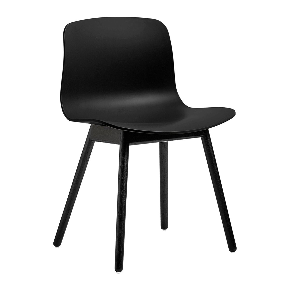 HAY About A Chair AAC 12 Stoel - Zwart Gelakt Eiken