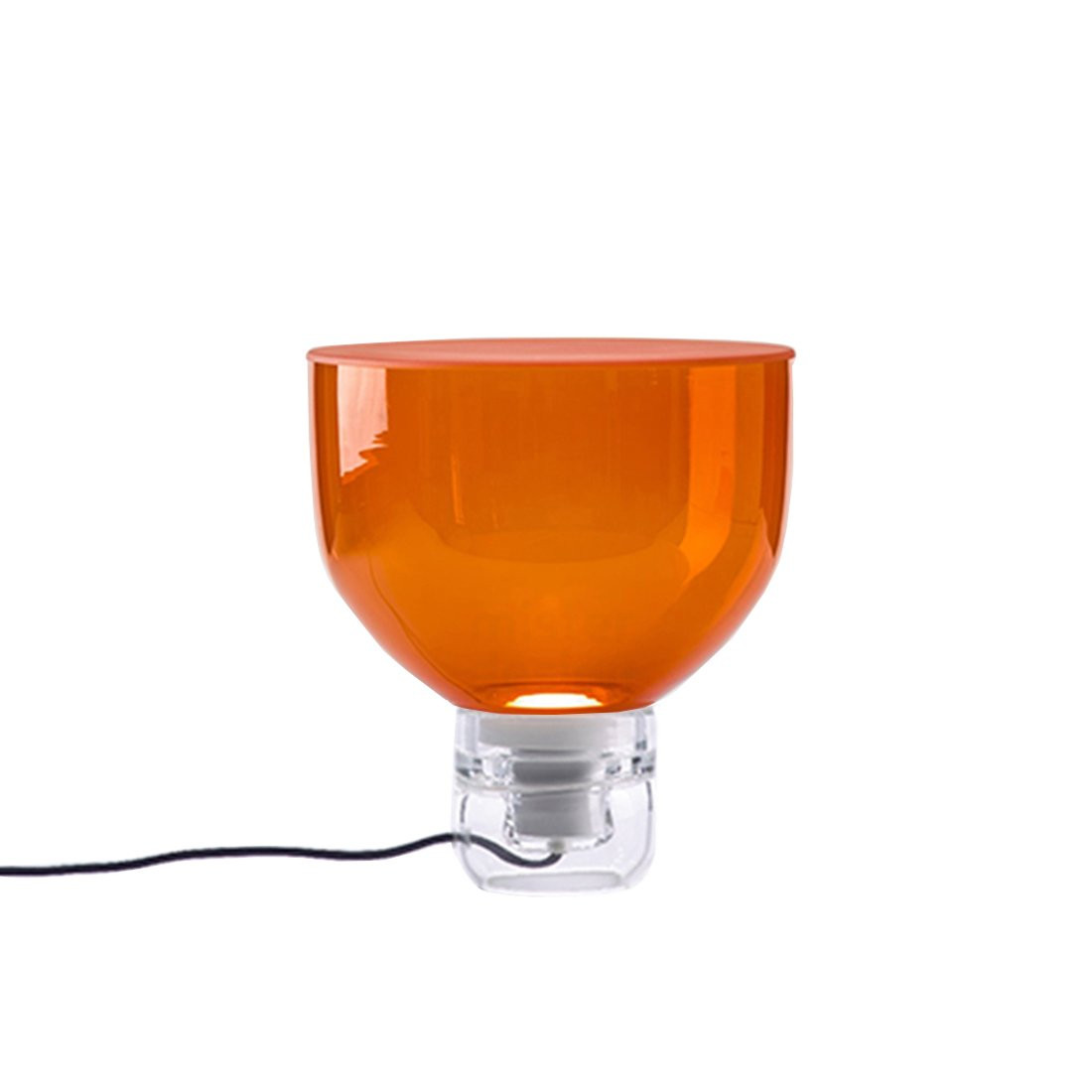 Brokis Lightline S Tafellamp Oranje - Glossy Transparant