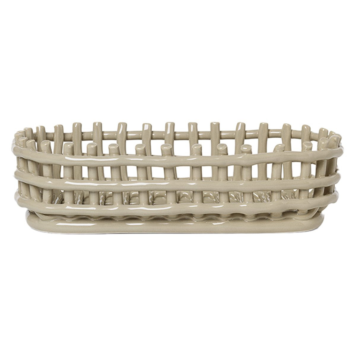 Ferm Living Ceramic Basket Ovaal
