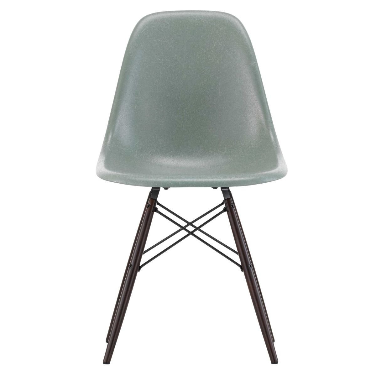 Vitra Eames Fiberglass Chair DSW - Sea Foam green/Esdoorn Donker