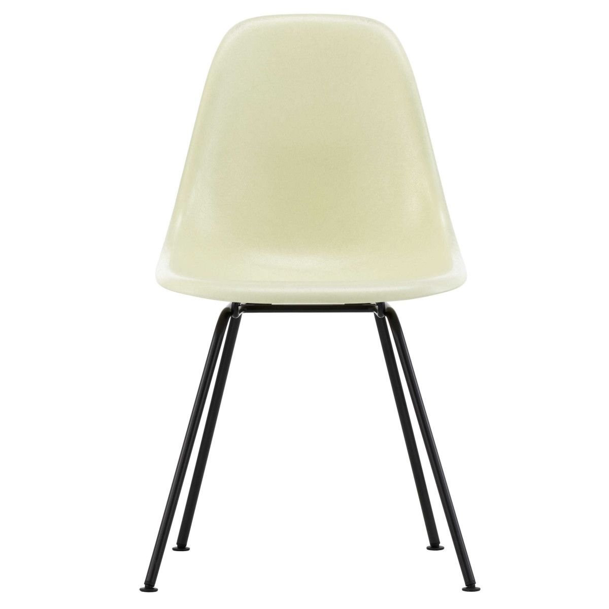 Vitra Eames Fiberglass Chair DSX - Parchment/Basic Dark