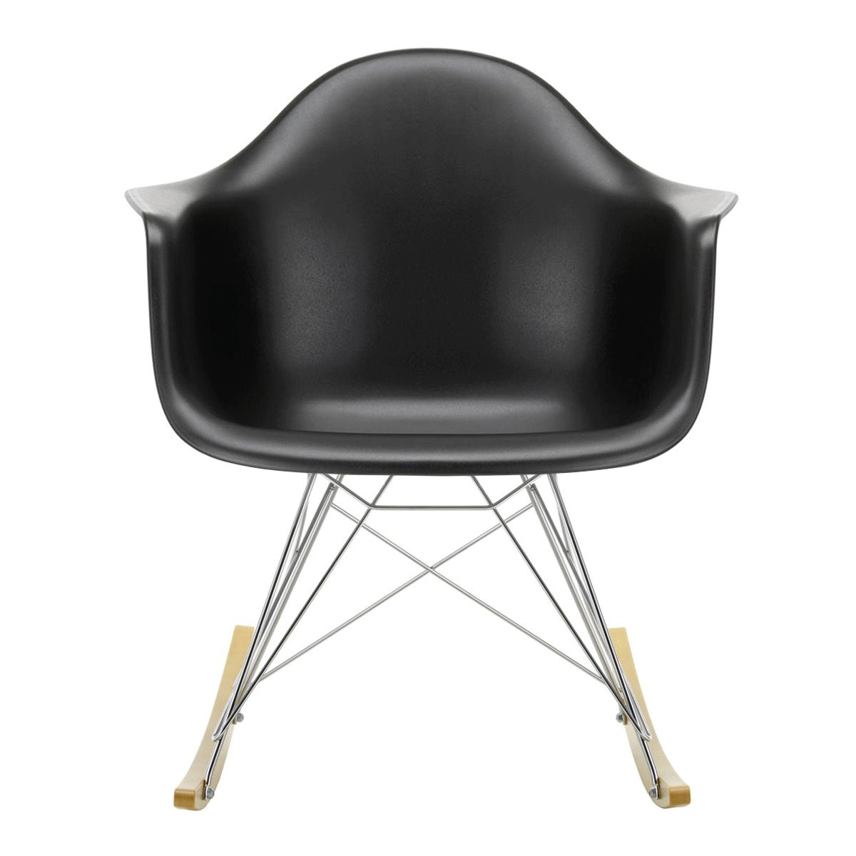 Vitra Eames Plastic Chair RAR Schommelstoel - Diepzwart