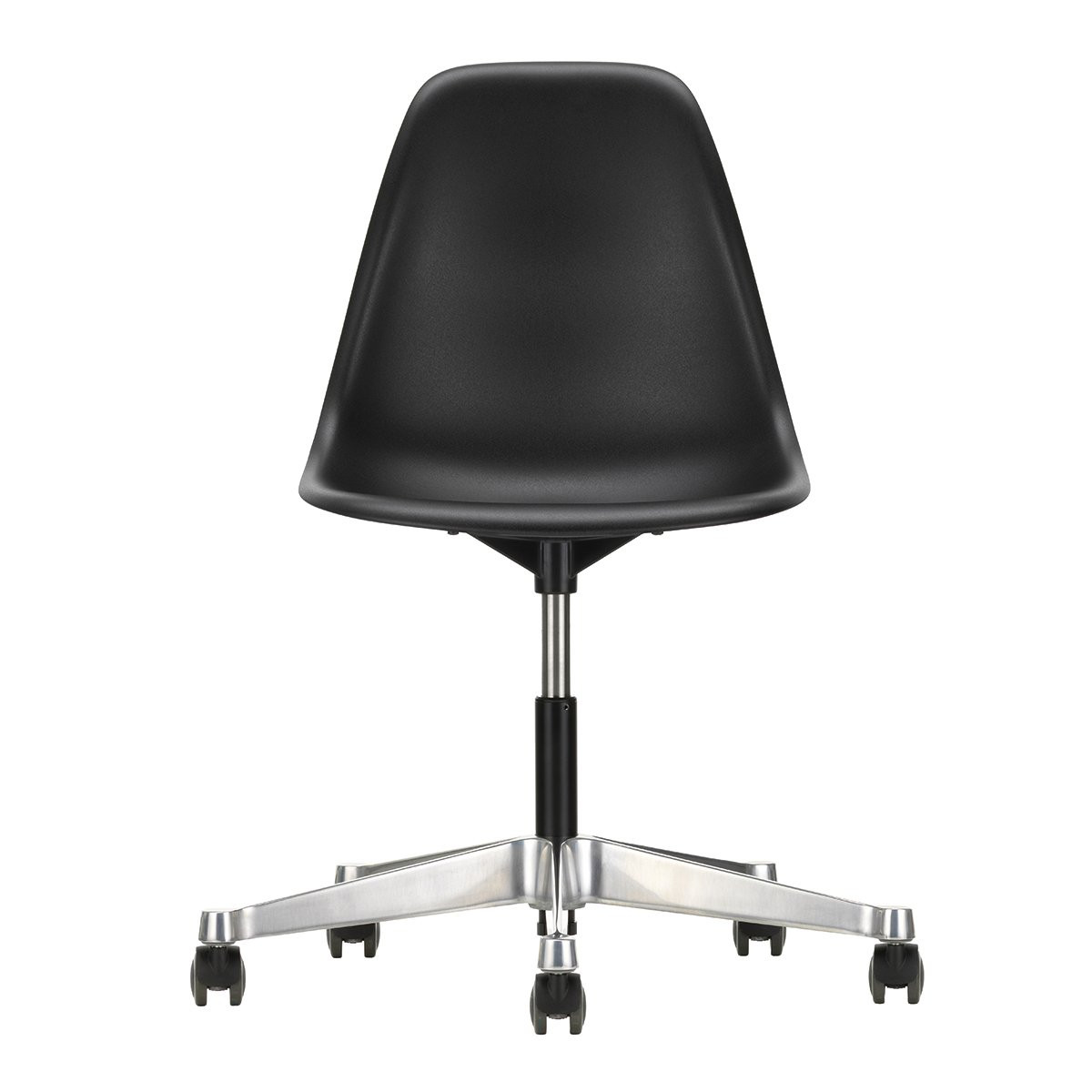 Vitra Eames Plastic Chair PSCC Bureaustoel - Diepzwart