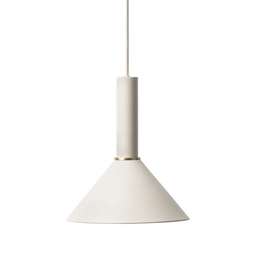 Collect Cone Lichtgrijs High Hanglamp