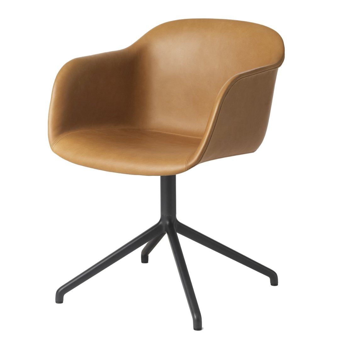 Muuto Fiber Chair Cognac Refine Leather