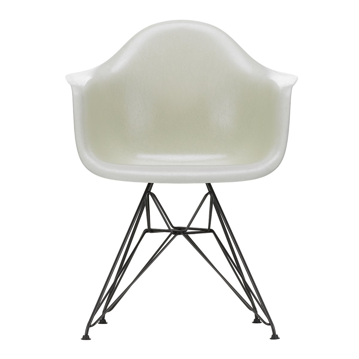 Vitra Eames Fiberglass Chair DAR Zwart
