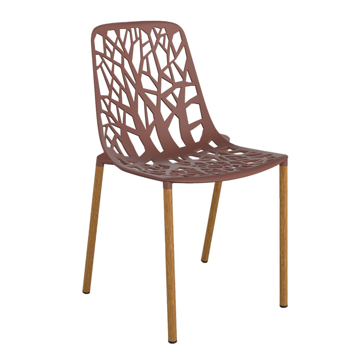 Fast Forest Chair Iroko Legs Terracotta