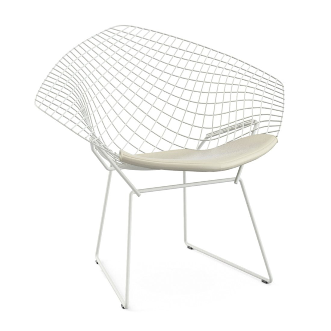 Knoll Bertoia Diamond Lounge Chair Outdoor Wit - Vinyl Wit