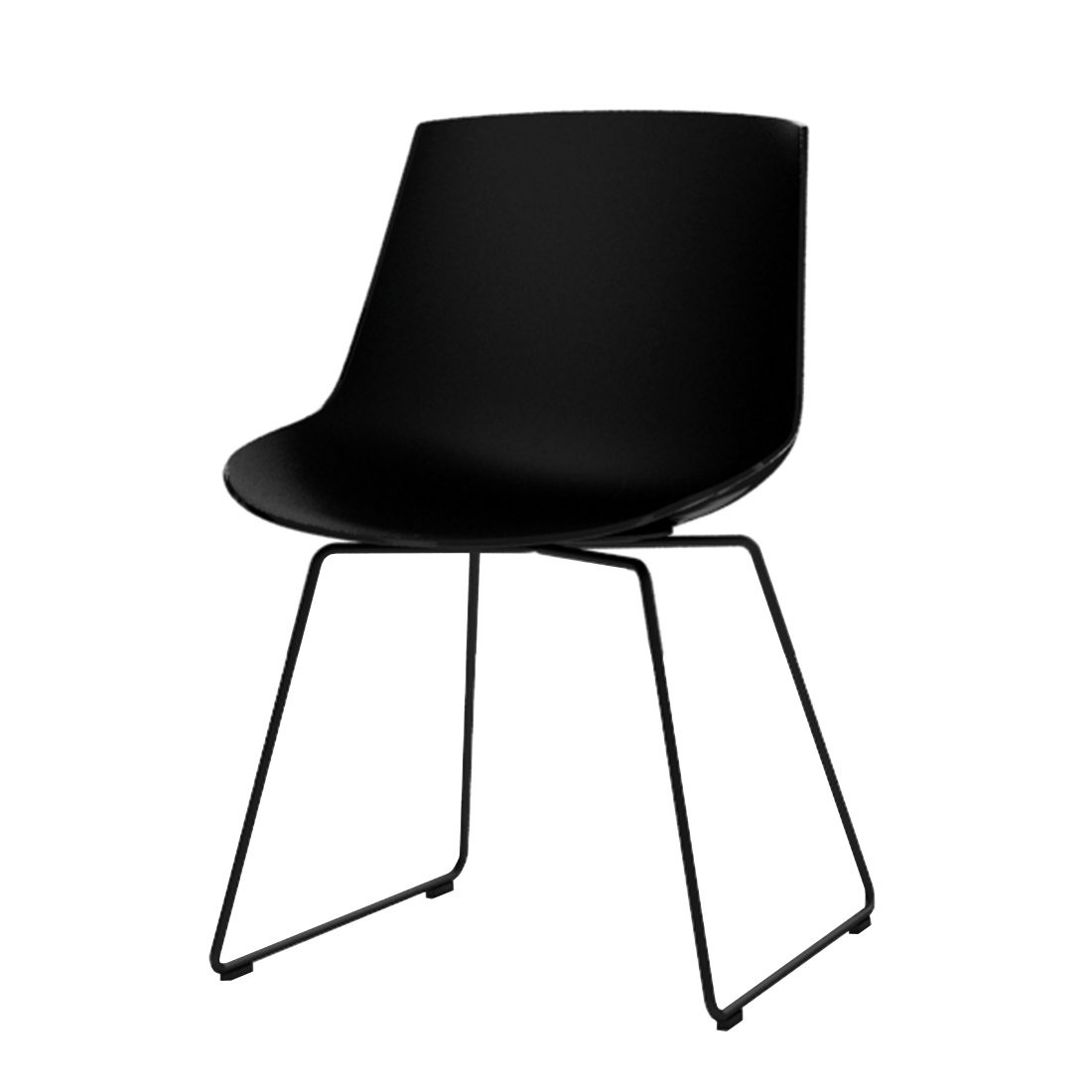 MDF Italia Flow Chair Slede Onderstel Zwart / Graphite Grey