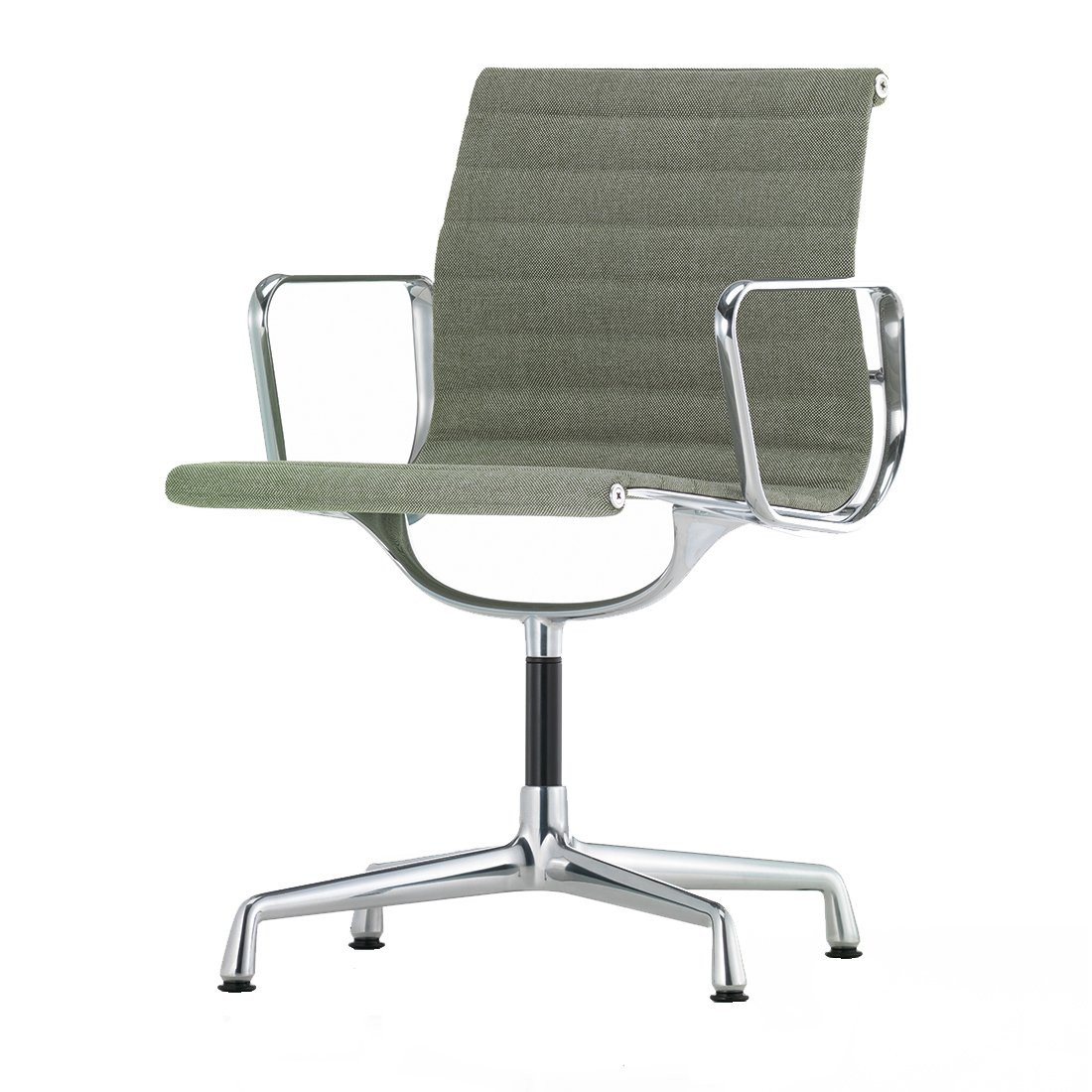 Vitra Aluminium Chair EA 104, draaibaar - Hopsak Ivoor/Bos