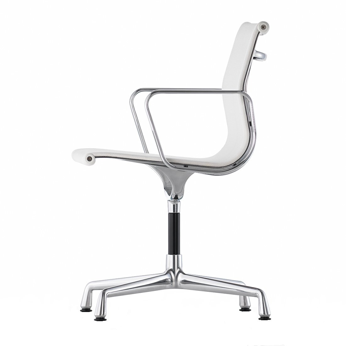 Vitra Aluminium Chair EA 104 - Netweave Wit