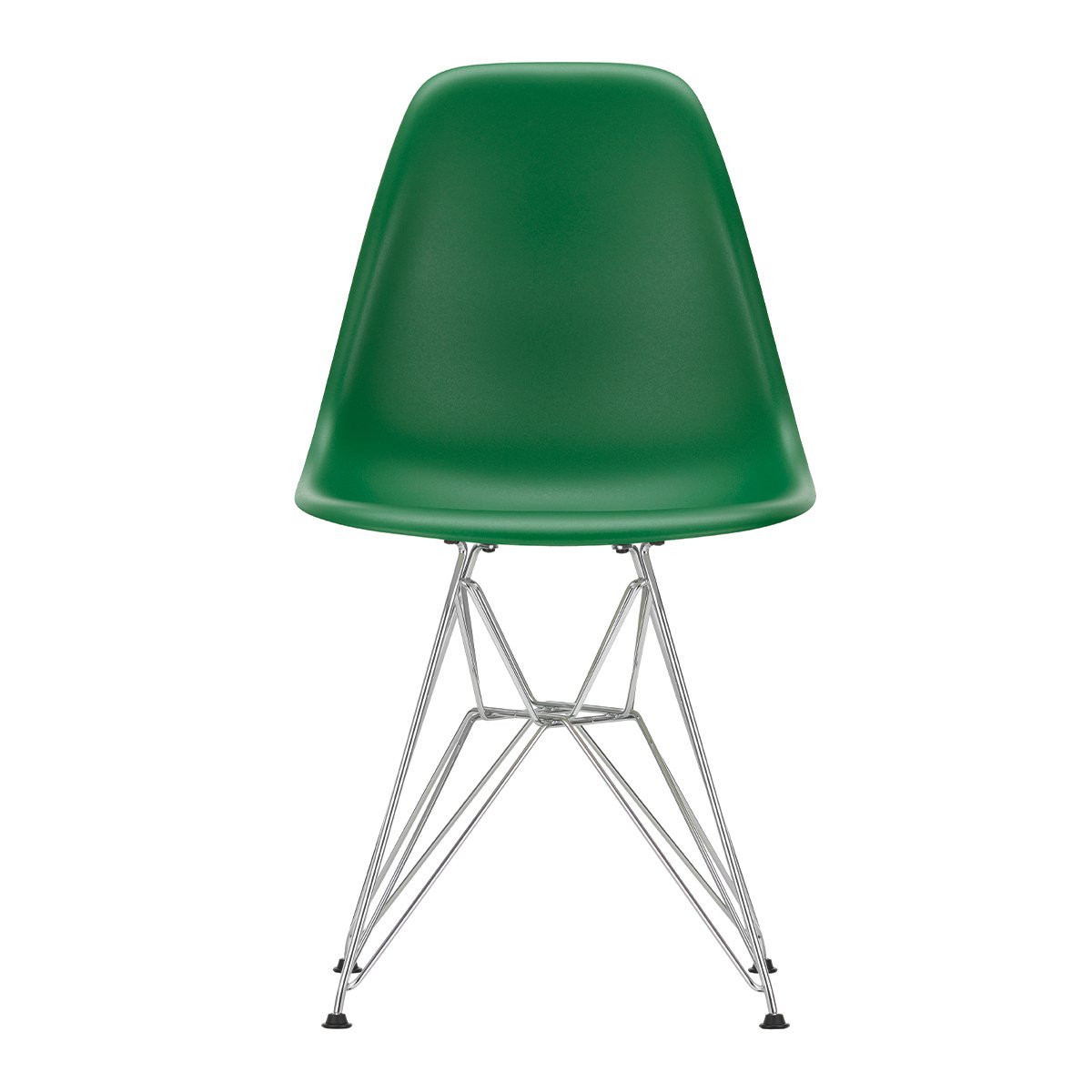 Vitra Eames Plastic Chair DSR Stoel Chroom - Emerald Green