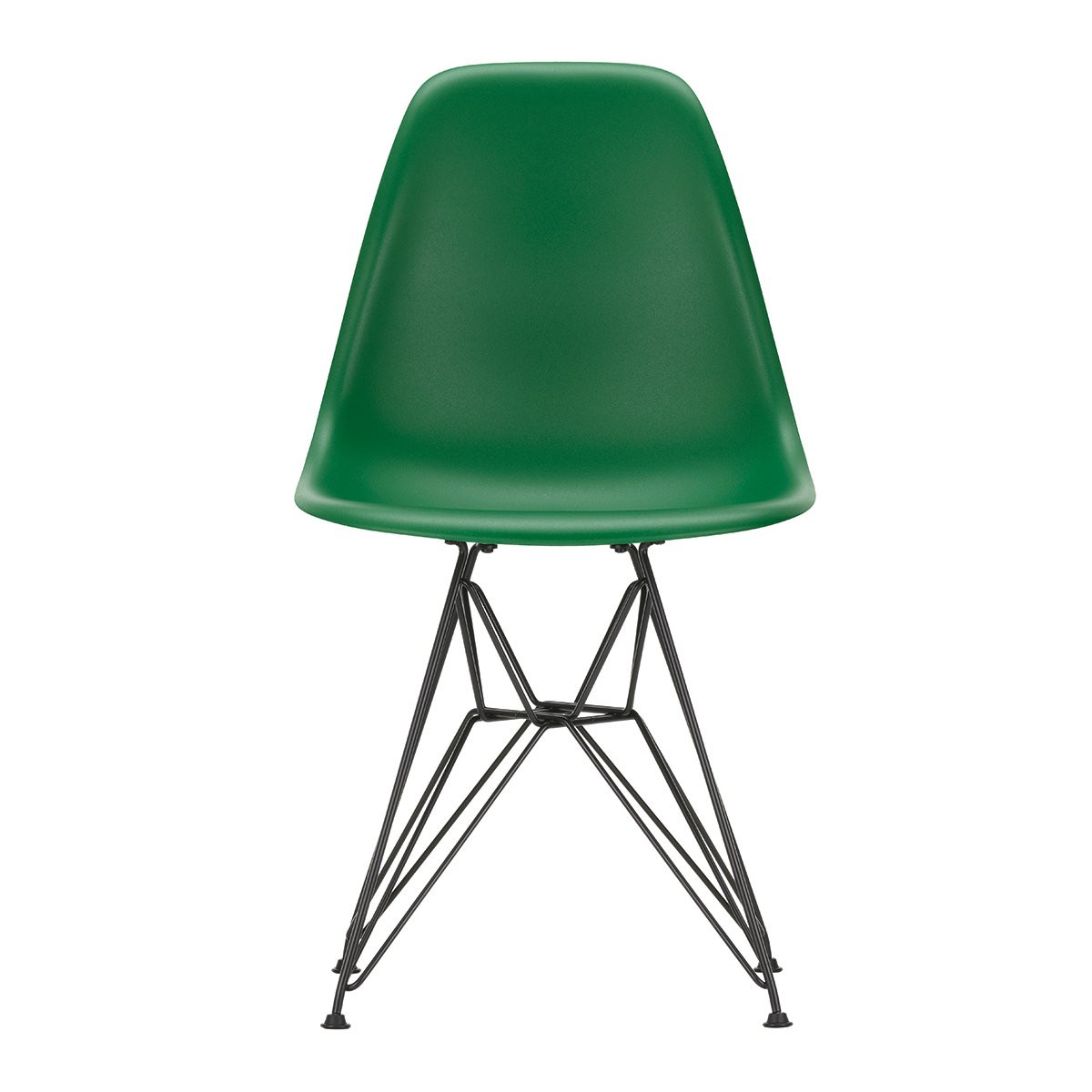 Vitra Eames Plastic Chair DSR Stoel Zwart - Emerald Green