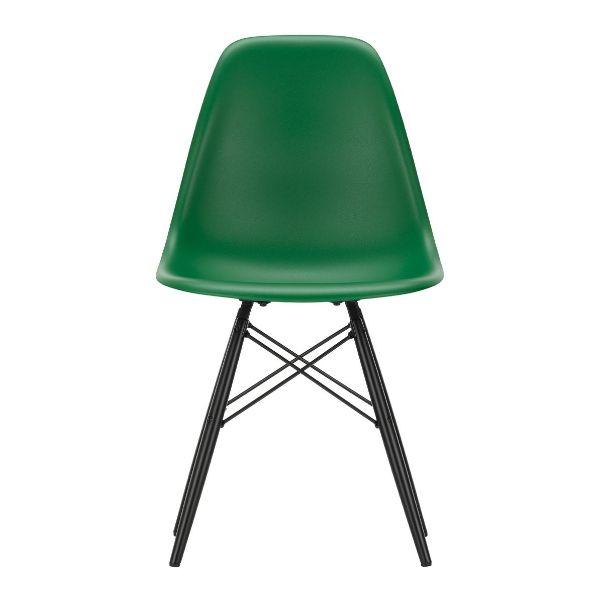 Vitra Eames Plastic Chair DSW Esdoorn Zwart - Emerald Green
