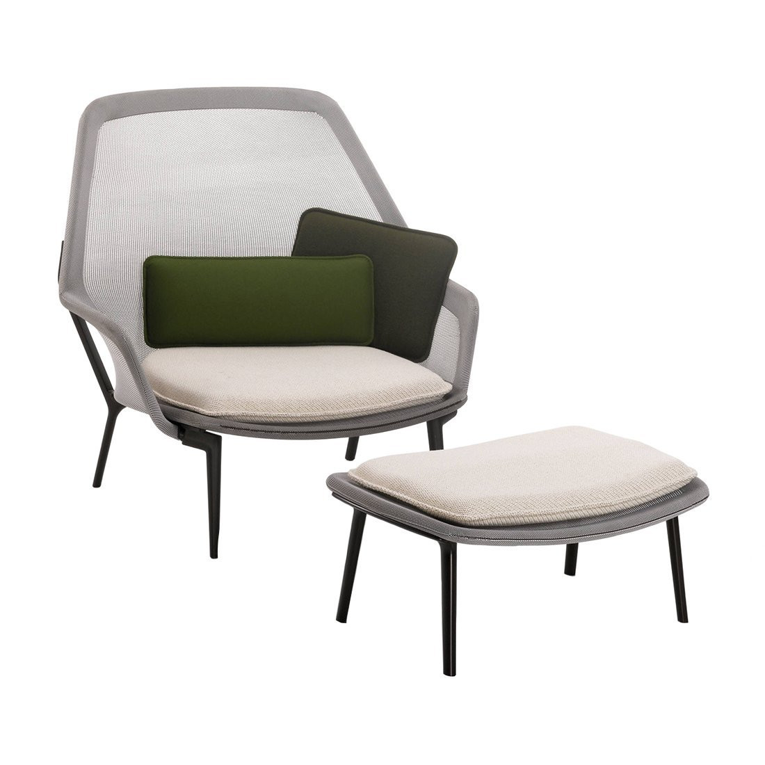 Vitra Slow Chair Loungechair & Ottoman