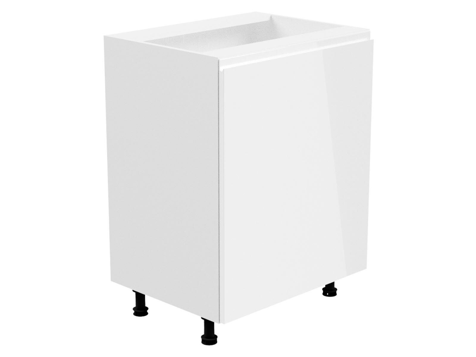 Keukenkast ASPAS 1 deur rechts 60 cm wit/hoogglans wit