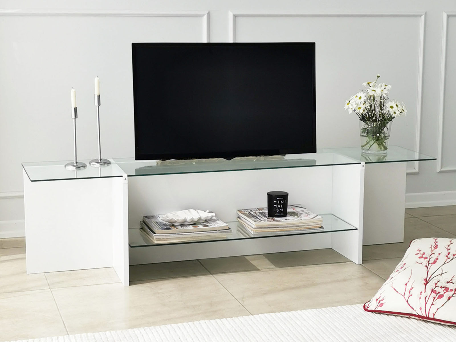 Tv-meubel CAPELLA 158 cm wit