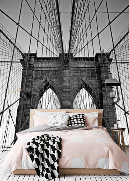 Vlies fotobehang Close-up Brooklyn Bridge