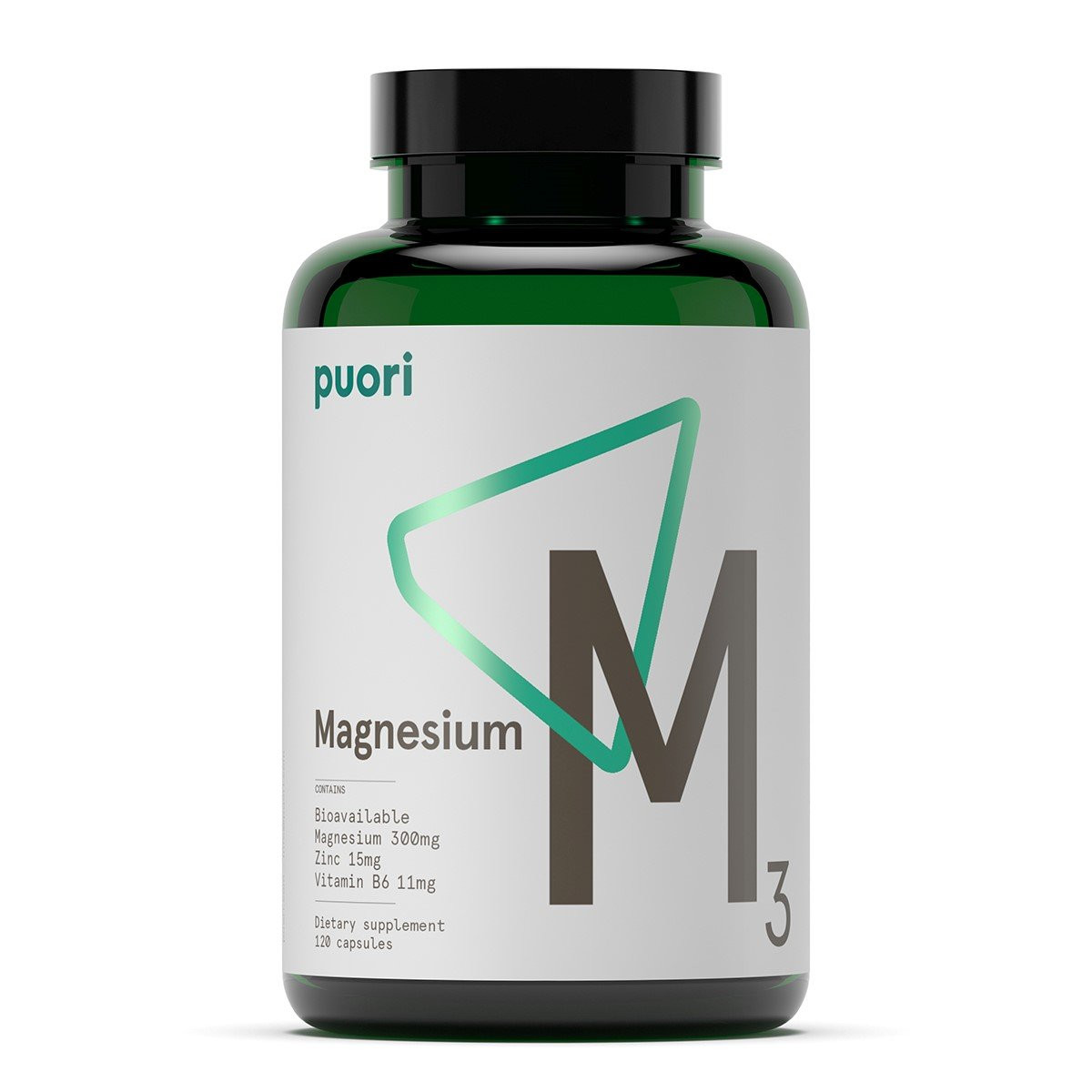 Puori M3 Magnesium Supplement 180 Capsules per stuk