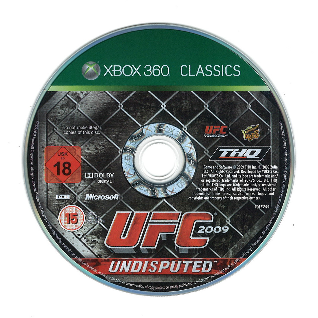 UFC 2009 Undisputed (Classics) (losse disc)