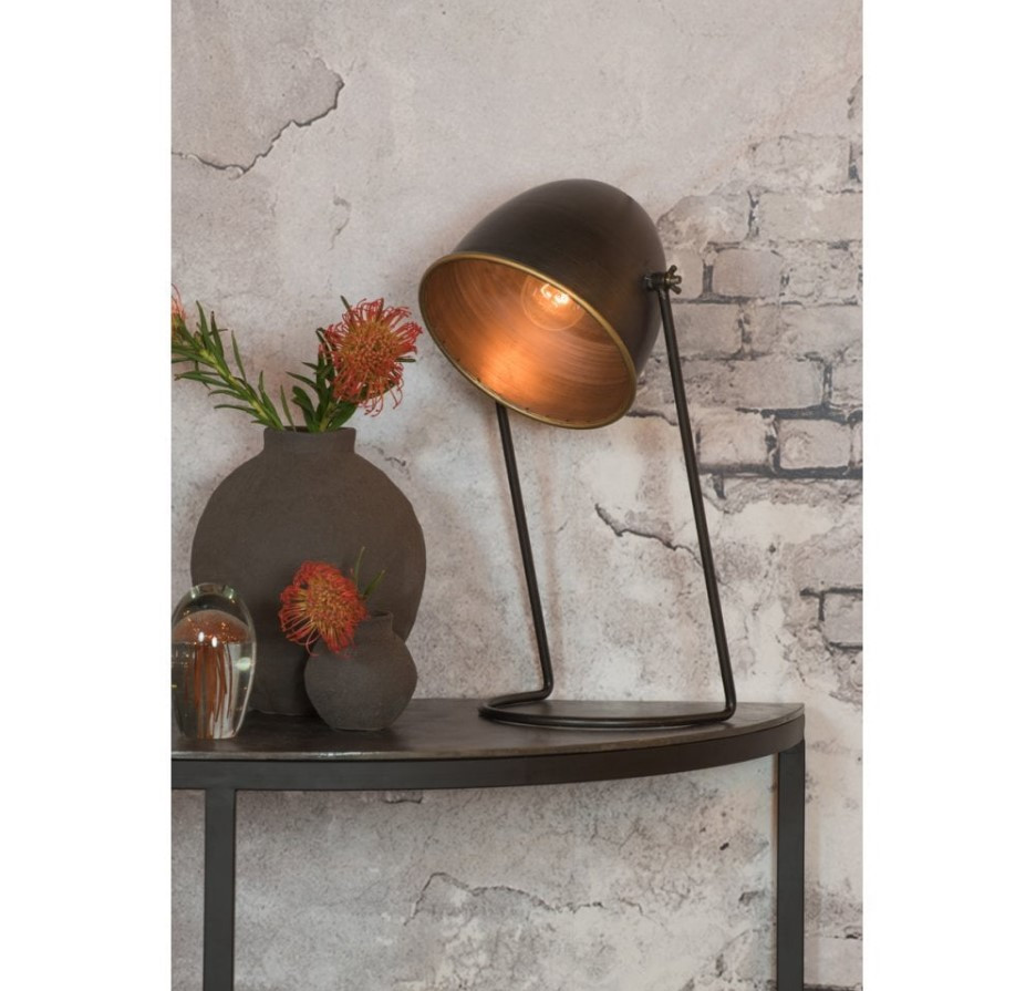 Light & Living Tafellamp PERCY - donker brons