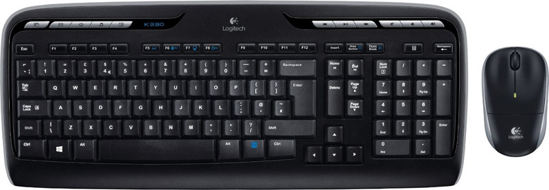 Комплект беспроводной клавиатура+мышь Logitech MK330 920-003995 Черный