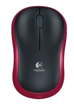 Мышь беспроводная Logitech M185 Red, 1000dpi, Wireless, Красный, 910-002240