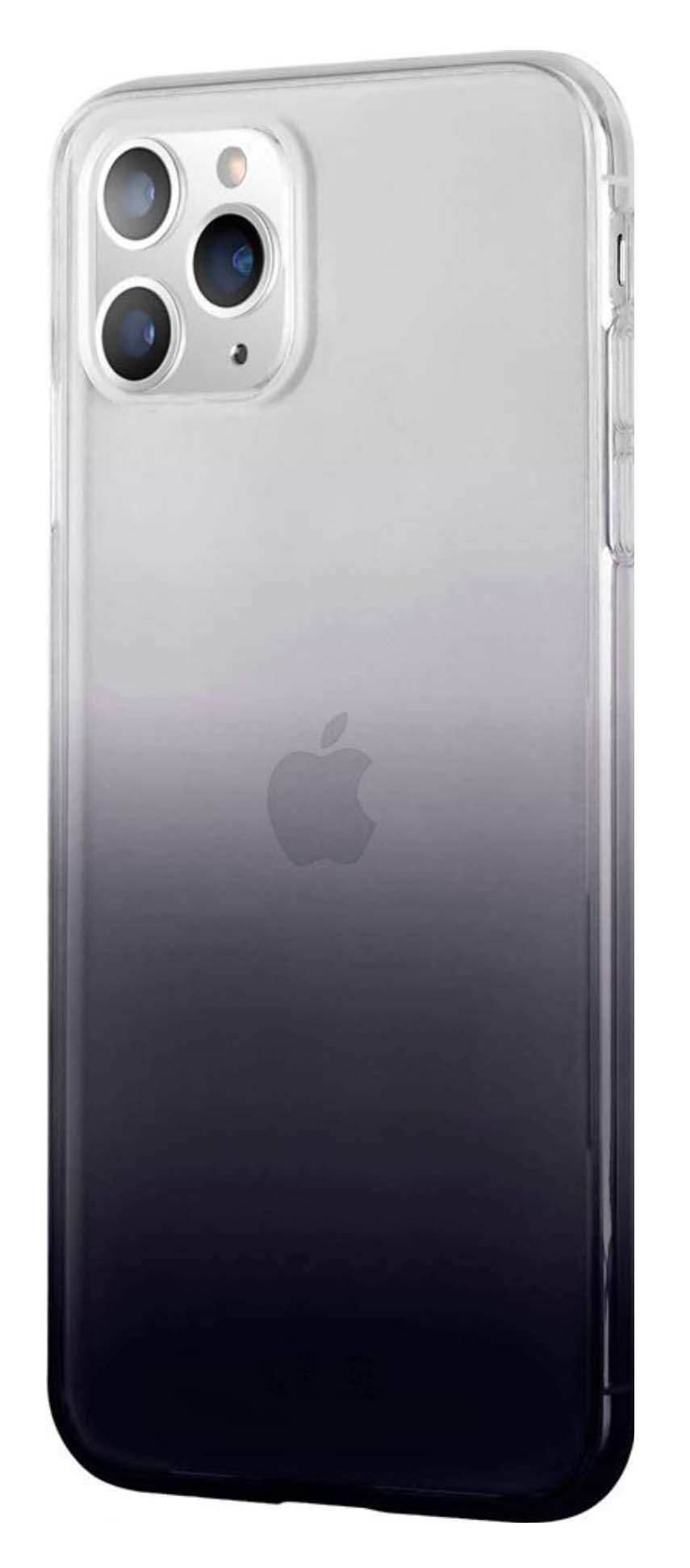 Чехол-накладка LuxCase для смартфона Apple iPhone 11 Pro Max, Термопластичный полиуретан, Прозрачный (Черный градиент), 64502