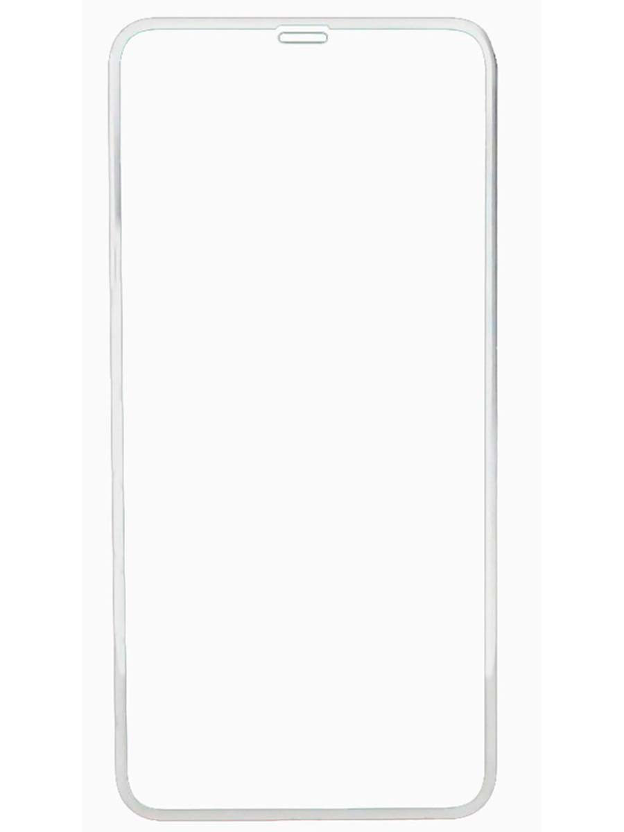 Защитное стекло LuxCase для смартфона Apple iPhone 11 Pro Max/ XS Max, 3D Full Glue, Прозрачный (белая рамка), 0,33 мм 83012