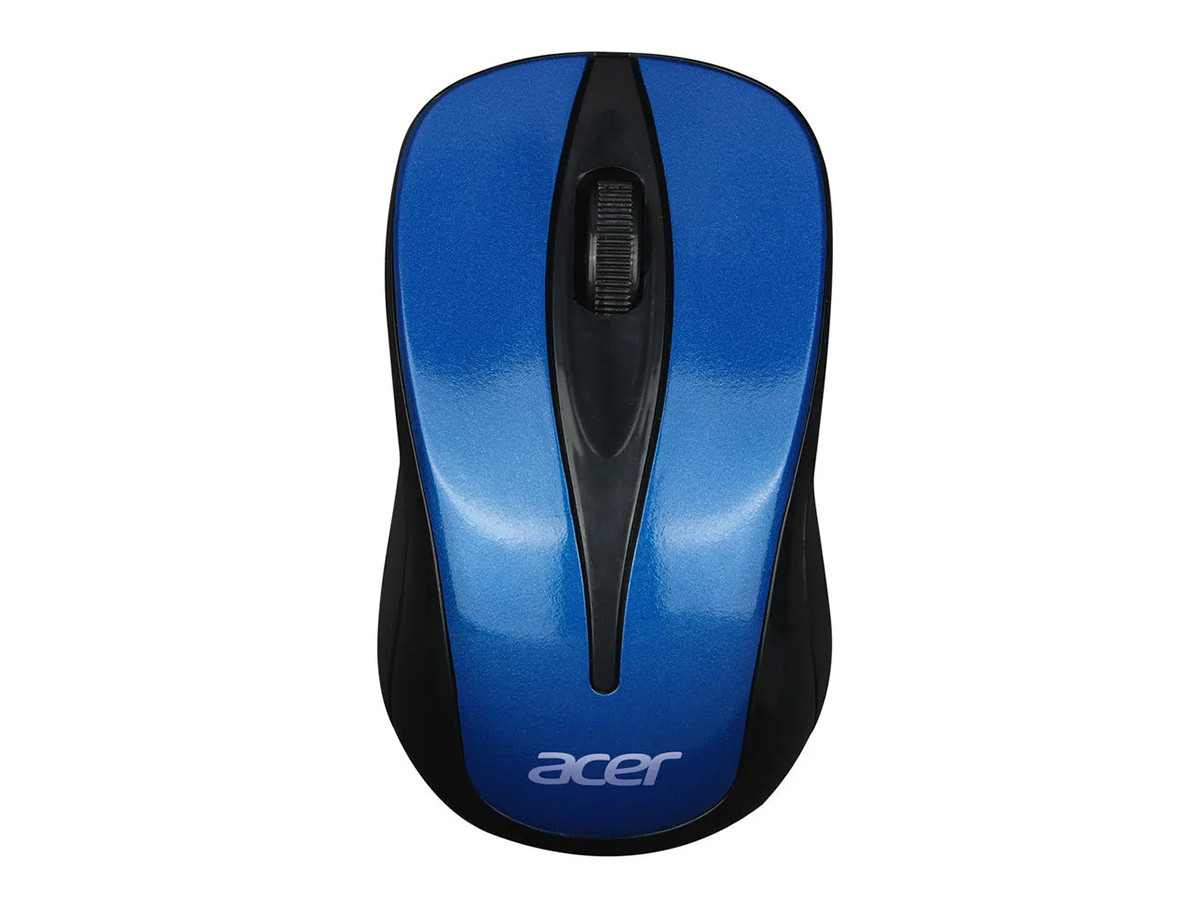 Мышь беспроводная Acer OMR132, 1000dpi, Wireless/USB, Черный/Синий ZL.MCEEE.01F