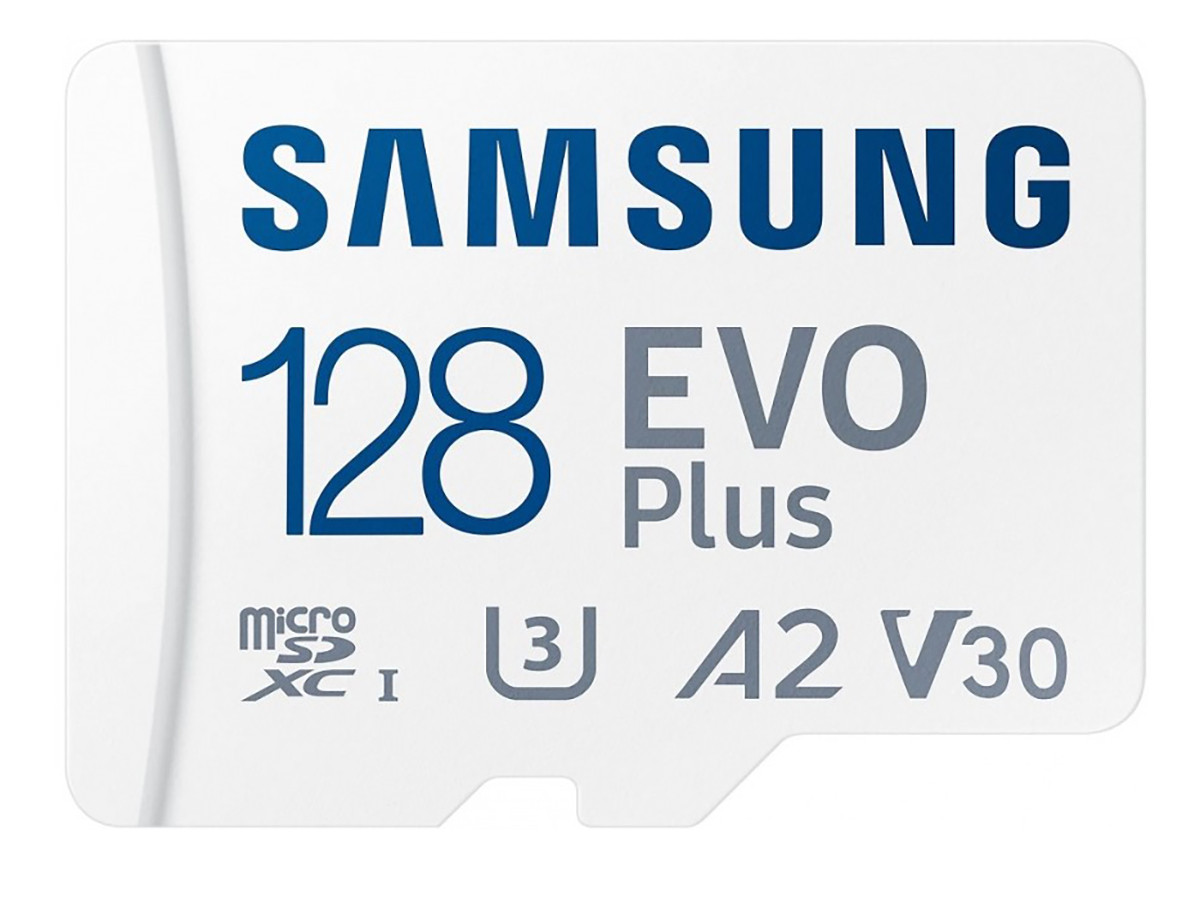 Карта памяти Samsung microSDXC 128GB EVO PLUS microSDXC Class 10 UHS-I, U3 + SD адаптер MB-MC128KA/EU